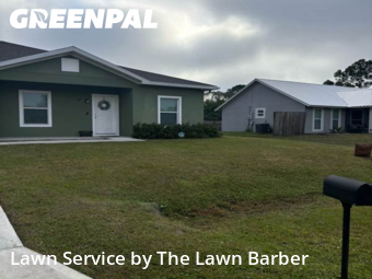 Lawn Management in Palm Bay, 32908, Yard Mowing by The Lawn Barber, work completed in Dec , 2025