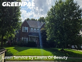Completed mowing work