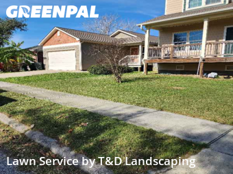 Lawn mowed in Galveston, 77551