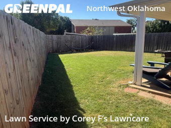 Lawn Cutin Oklahoma City,73120,Lawn Cut by Corey F’s Lawncare, work completed in Dec , 2025