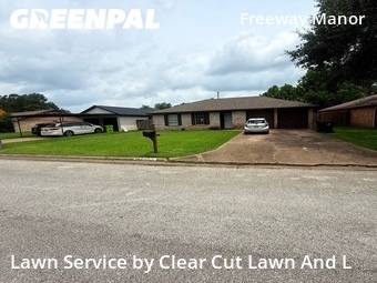 Yard Mowingin Rosenberg,77471,Lawn Care Service by Clear Cut Lawn And L, work completed in Jun , 2026