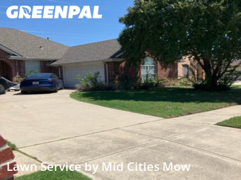 Grass Cutin North Richland Hills,76182,Lawn Care by Mid Cities Mow, work completed in Dec , 2025