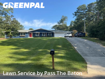 Lawn Care Servicein Alpharetta,30009,Grass Cutting by Pass The Baton, work completed in Oct , 2025
