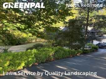Yard Upkeep in Redmond, 98052, Front Yard Mowing by Quality Landscaping, work completed in Oct , 2025