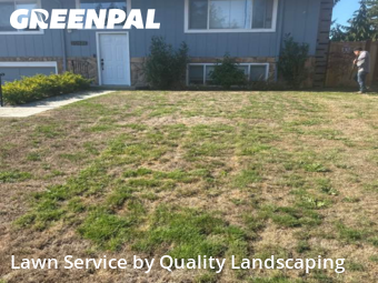 Front Yard Mowing in Lynnwood, 98036, Lawn Management by Quality Landscaping, work completed in Nov , 2025