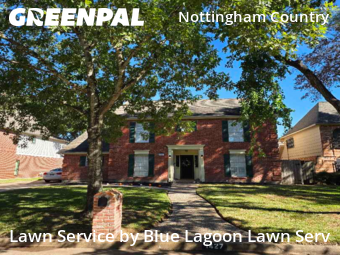 Yard Cuttingin Katy,77450,Lawn Care by Blue Lagoon Lawn Serv, work completed in Nov , 2025