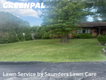 Lawn Servicein Brentwood,63144,Yard Cutting by Saunders Lawn Care, work completed in Nov , 2025