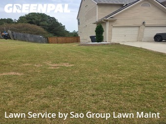 Lawn Management in Sugar Hill, 30518, Grass Cutting by Sao Group Lawn Maint, work completed in Nov , 2025