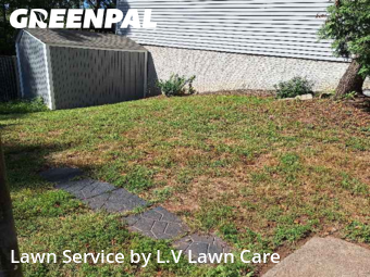 Front Yard Mowing in Centreville, 20120, Lawn Care by L.V Lawn Care, work completed in Nov , 2025