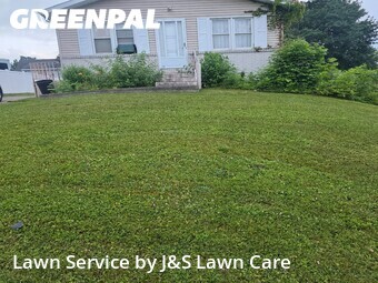 Completed mowing work