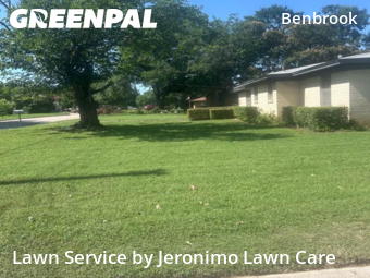 Yard Mowingin Benbrook,76126,Lawn Care by Jeronimo Lawn Care , work completed in Dec , 2025