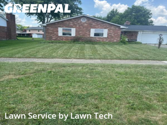 Front Yard Mowing in Trotwood, 45426, Yard Services by Lawn Tech, work completed in Oct , 2025