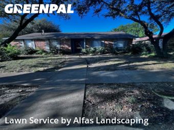 Lawn Mowing Servicein The Colony,75056,Lawn Cutting by Alfas Landscaping, work completed in Dec , 2025