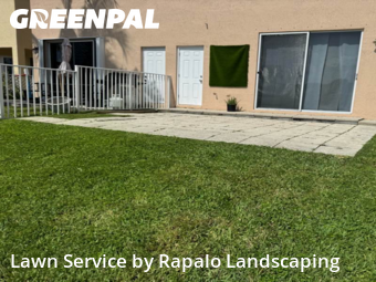 Grass Care in Miramar, 33027, Front Yard Mowing by Rapalo Landscaping, work completed in Nov , 2025
