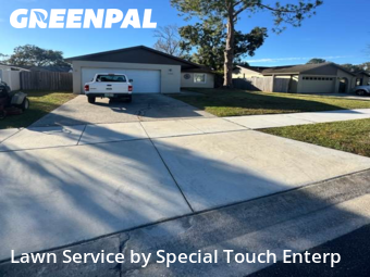 Yard Mowingin Oldsmar,34677,Lawn Mowing by Special Touch Enterp, work completed in Jun , 2026