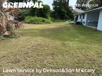 Completed mowing work