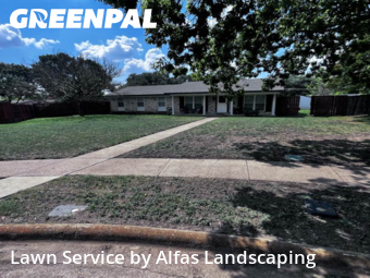 Lawn Cutin Richardson,75080,Lawn Mowing Service by Alfas Landscaping, work completed in Feb , 2026
