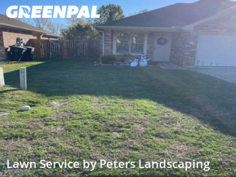 Front Yard Mowing in Temple, 76502, Yard Upkeep by Peters Landscaping, work completed in Nov , 2025