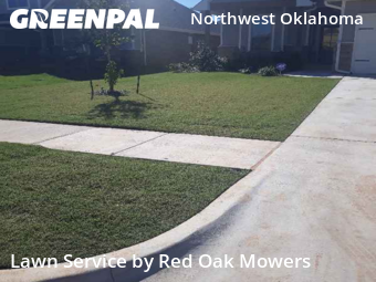 Lawn Care Servicein Edmond,73013,Yard Mowing by Red Oak Mowers, work completed in Feb , 2026