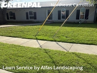 Lawn mowed in Carrollton, 75007