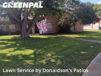 Yard Cuttingin Garland,75040,Lawn Maintenance by Donaldson's Patios, work completed in Nov , 2025