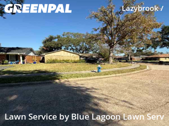 Lawn Mowingin Houston,77008,Lawn Service by Blue Lagoon Lawn Serv, work completed in Dec , 2025