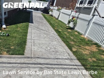 Lawn mowed in Boston, 2122