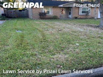Lawn Maintenancein Friendswood,77546,Yard Mowing by Prizel Lawn Services, work completed in Dec , 2025