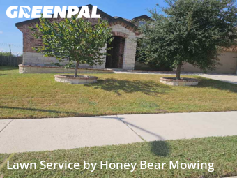 Yard Cuttingin Cibolo,78108,Yard Cutting by Honey Bear Mowing, work completed in Nov , 2025