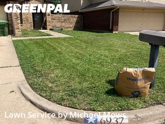 Lawn Mowin North Richland Hills,76182,Lawn Service by Michael Mows, work completed in Jul , 2026