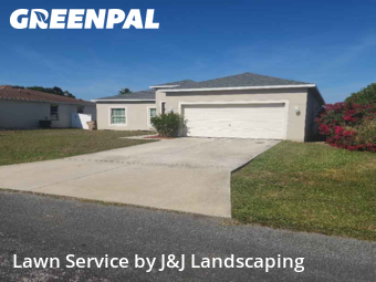 Lawn Care in Poinciana, 34758, Front Yard Mowing by J&J Landscaping , work completed in Dec , 2025