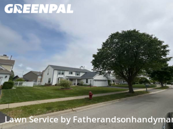 Lawn Servicein Palatine,60074,Lawn Service by Fatherandsonhandyman, work completed in Oct , 2025