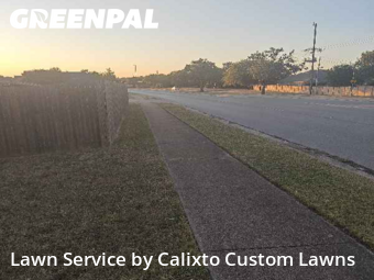 Lawn Carein Bedford,76021,Lawn Mowing Service by Calixto Custom Lawns, work completed in Dec , 2025