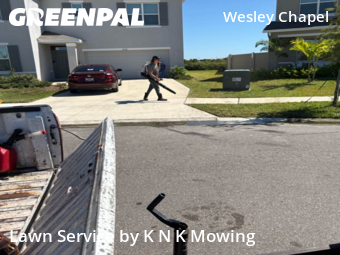 Lawn Maintenancein Wesley Chapel,33545,Lawn Cutting by K N K Mowing, work completed in Nov , 2025