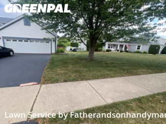 Lawn Cutin Palatine,60074,Lawn Mowing by Fatherandsonhandyman, work completed in Oct , 2025