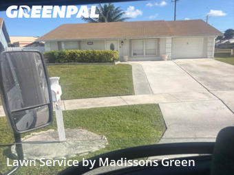 Lawn Maintenance in Greenacres, 33463, Backyard Mowing by Madissons Green, work completed in Dec , 2025