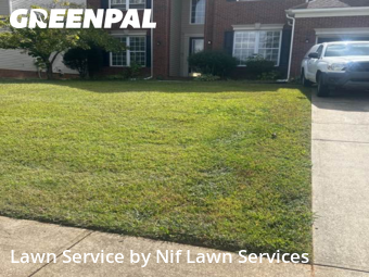 Lawn Cutin Matthews,28105,Yard Mowing by Nif Lawn Services, work completed in Oct , 2025