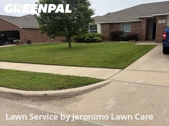 Lawn Mowingin Burleson,76028,Yard Cutting by Jeronimo Lawn Care , work completed in Jun , 2026