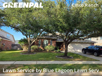 Lawn Mowingin Katy,77494,Yard Mowing by Blue Lagoon Lawn Serv, work completed in Dec , 2025