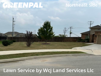 Lawn Maintenancein Schertz,78108,Lawn Mowing by Wcj Land Services Llc, work completed in Feb , 2026