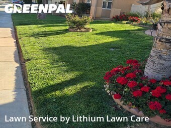 Lawn mowed in Beaumont, 92223