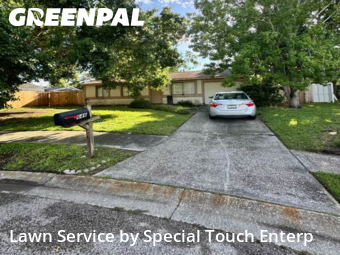 Lawn Maintenancein Oldsmar,34677,Lawn Mow by Special Touch Enterp, work completed in Nov , 2025