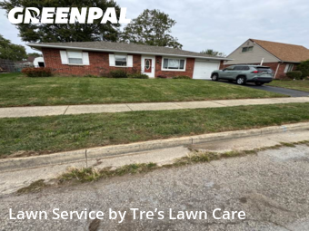 Lawn Work in Xenia, 45385, Front Yard Mowing by Tre’s Lawn Care, work completed in Oct , 2025