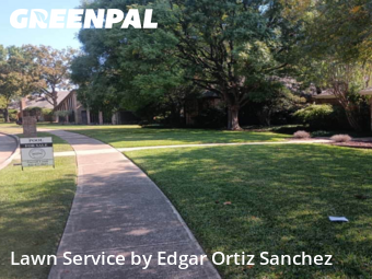 Lawn Mowingin Richardson,75082,Lawn Service by Edgar Ortiz Sanchez, work completed in Dec , 2025