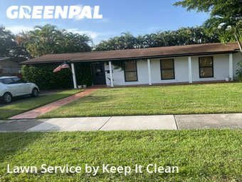 Grass Cuttingin Palmetto Bay,33157,Grass Cutting by Keep It Clean, work completed in Dec , 2025