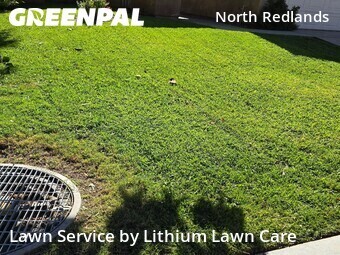 Lawn mowing work completed in Redlands, CA