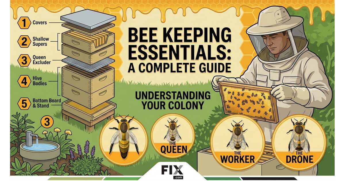 A Quick Infographic Guide to Backyard Beekeeping | GreenPal