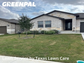 Lawn Cutin Schertz,78108,Lawn Maintenance by Texas Lawn Care Serv, work completed in Feb , 2026
