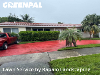 Grass Cutting in Hallandale Beach, 33009, Lawn Work by Rapalo Landscaping, work completed in Nov , 2025