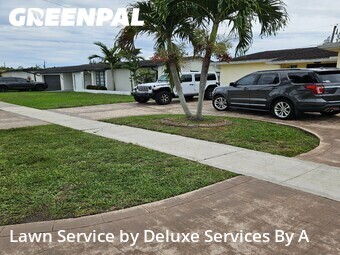 Lawn Servicein Sunrise,33323,Lawn Care by Deluxe Services By A, work completed in Jun , 2026